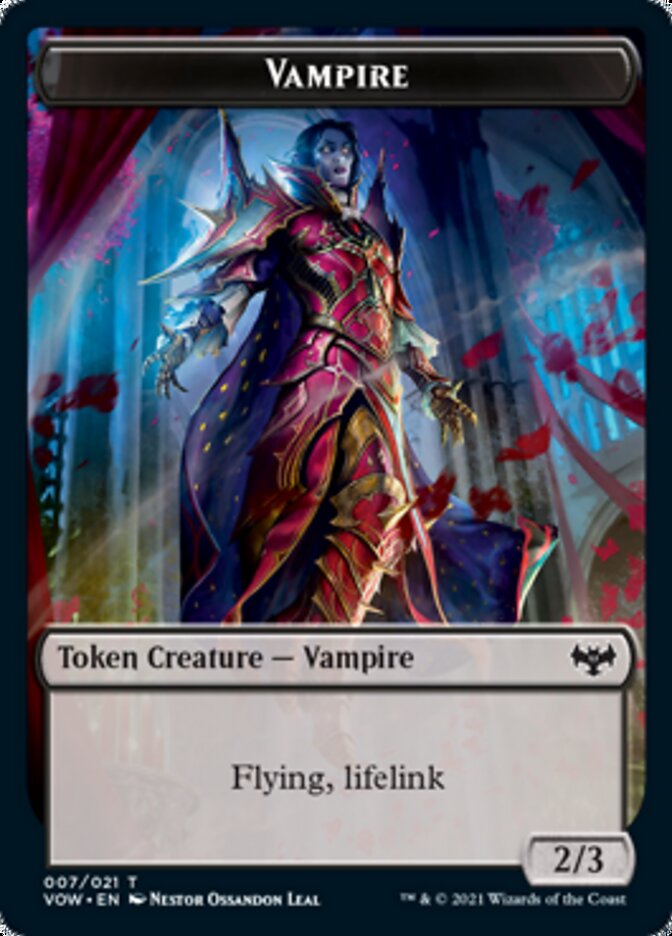 Vampire Token (007) [Innistrad: Crimson Vow Tokens] | Good Games Modbury