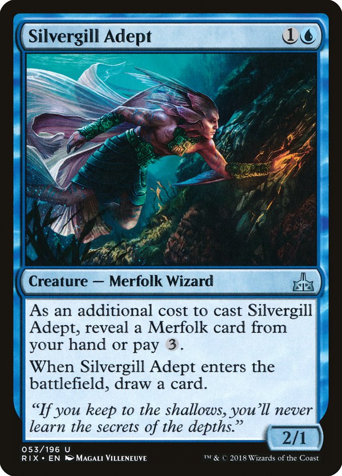 Silvergill Adept 53/196 (Rivals of Ixalan)  | Good Games Modbury