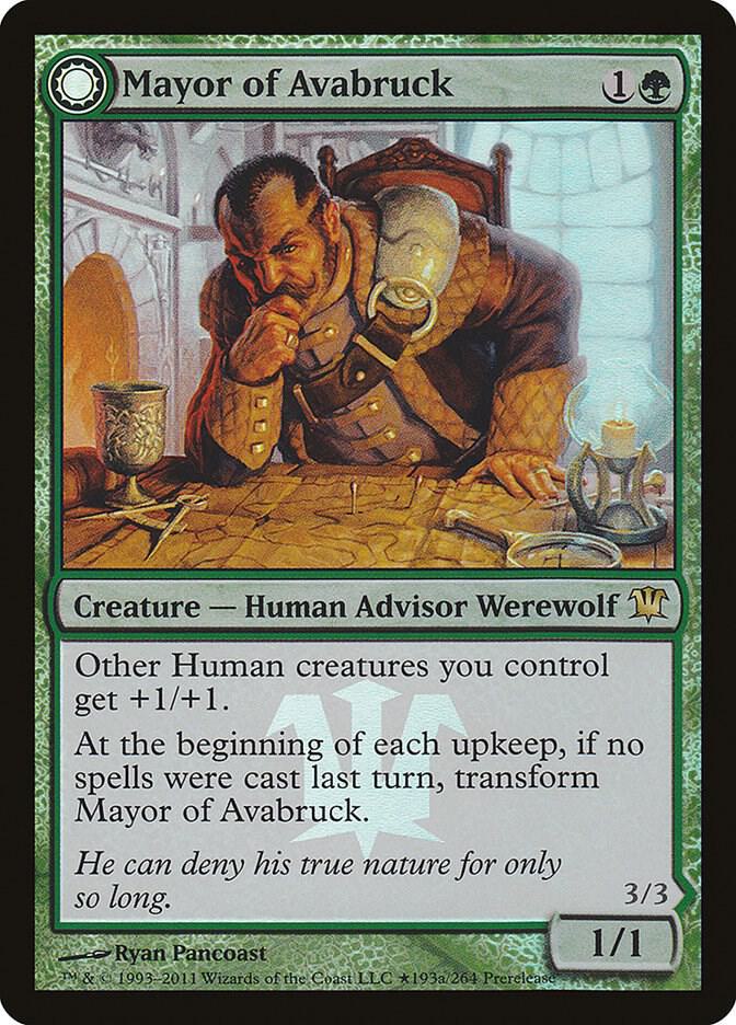 Mayor of Avabruck // Howlpack Alpha 193★/5 (Prerelease Cards)  - Foil | Good Games Modbury