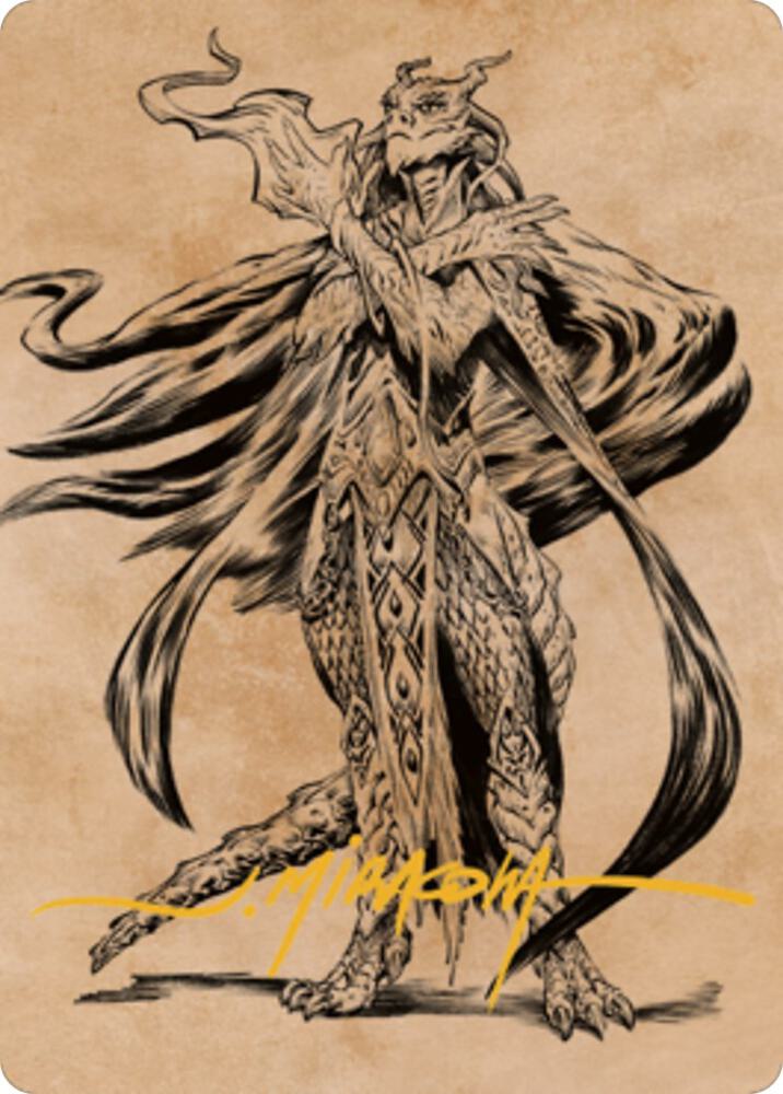 Lozhan Dragons Legacy Art Card Gold Stamped Signature 69 (Art Series: Commander Legends: Battle for Baldur's Gate)  | Good Games Modbury