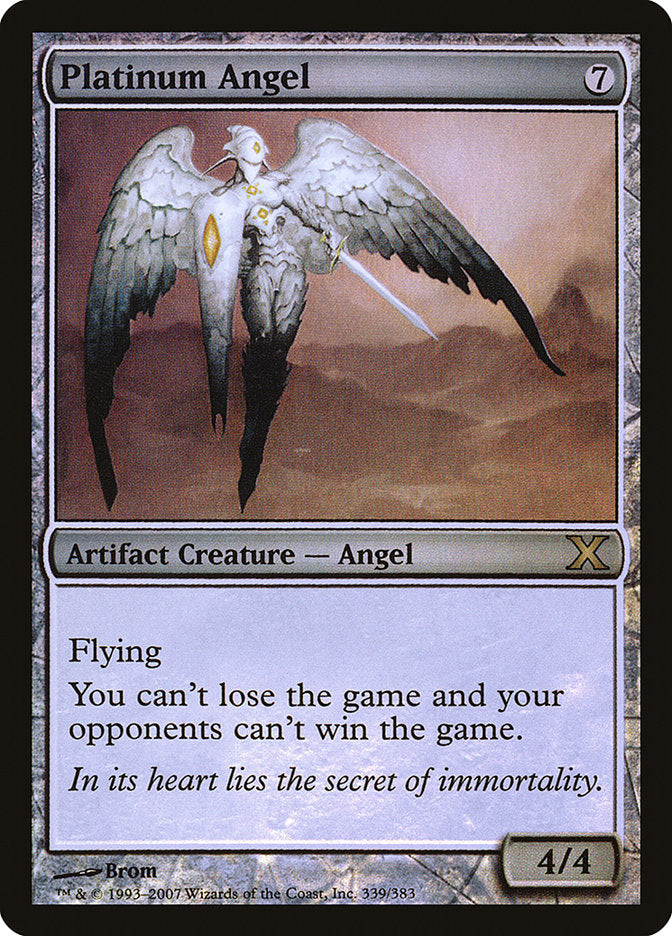 Platinum Angel (Premium Foil) [Tenth Edition] | Good Games Modbury