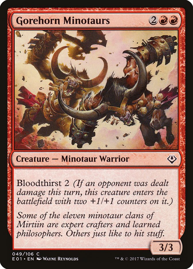 Gorehorn Minotaurs 49/106 (Archenemy: Nicol Bolas)  | Good Games Modbury