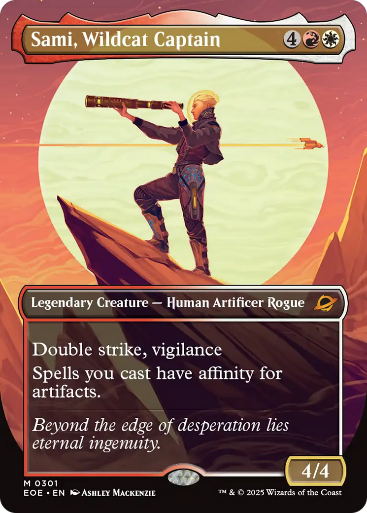 Sami, Wildcat Captain (Borderless) [Edge of Eternities] | Good Games Modbury