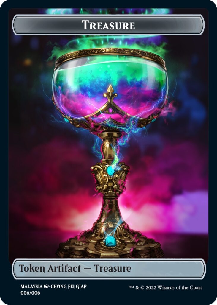 Treasure Token (006) (Southeast Asia Artists) [Streets of New Capenna Tokens] | Good Games Modbury