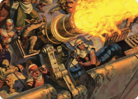 Mana Cannons Art Card [Dominaria United Art Series] | Good Games Modbury