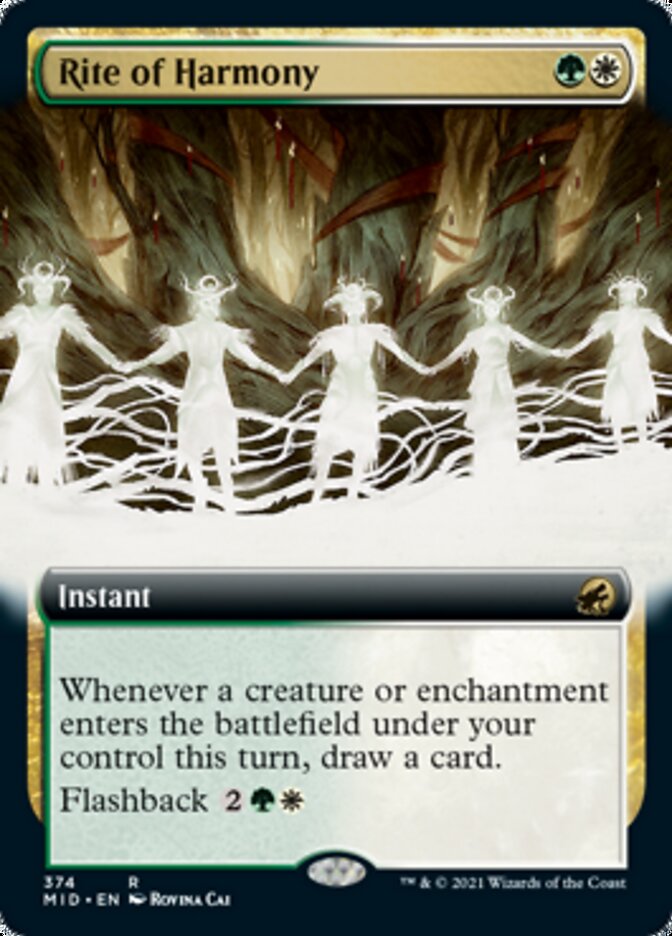 Rite of Harmony (Extended Art) [Innistrad: Midnight Hunt] | Good Games Modbury