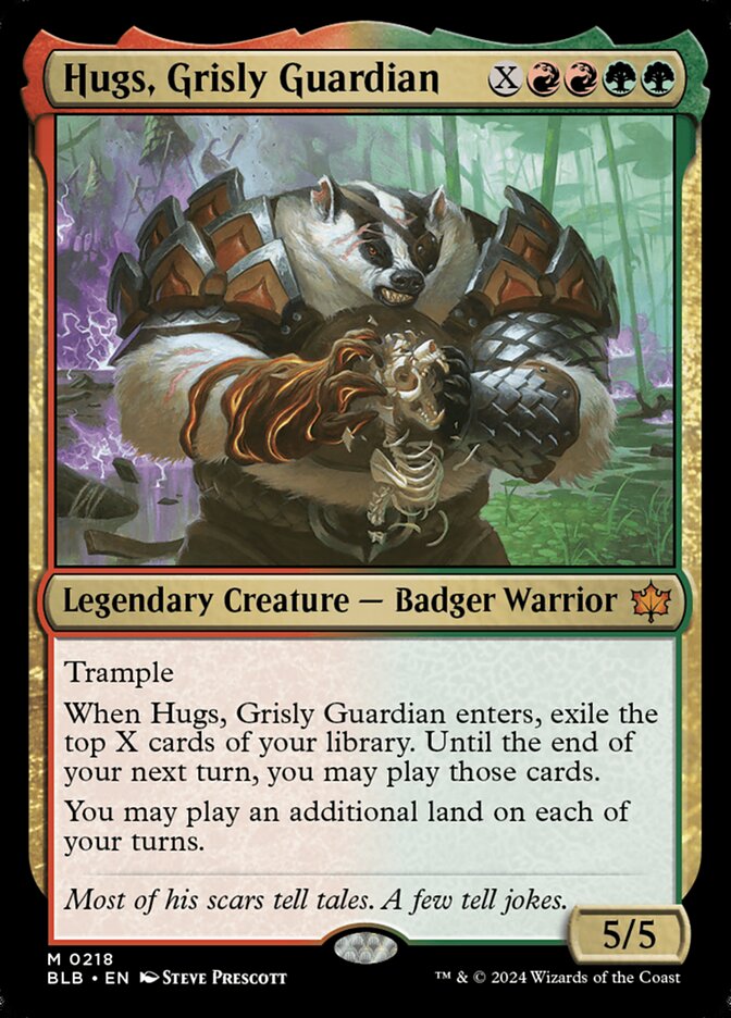 Hugs, Grisly Guardian 218 (Bloomburrow)  - Foil | Good Games Modbury