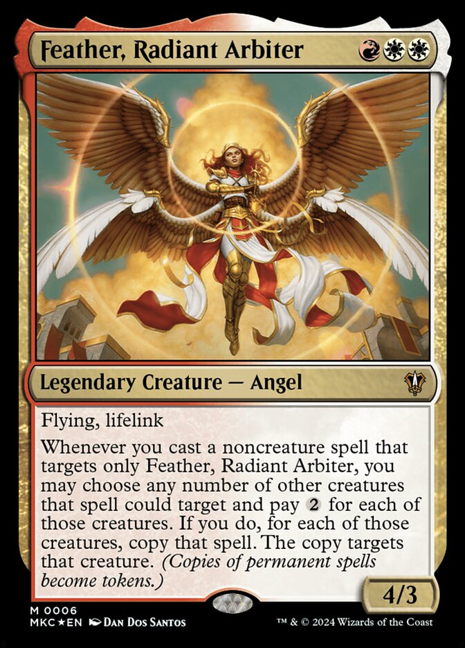Feather, Radiant Arbiter 6/311 (Commander: Murders at Karlov Manor)  - Foil | Good Games Modbury