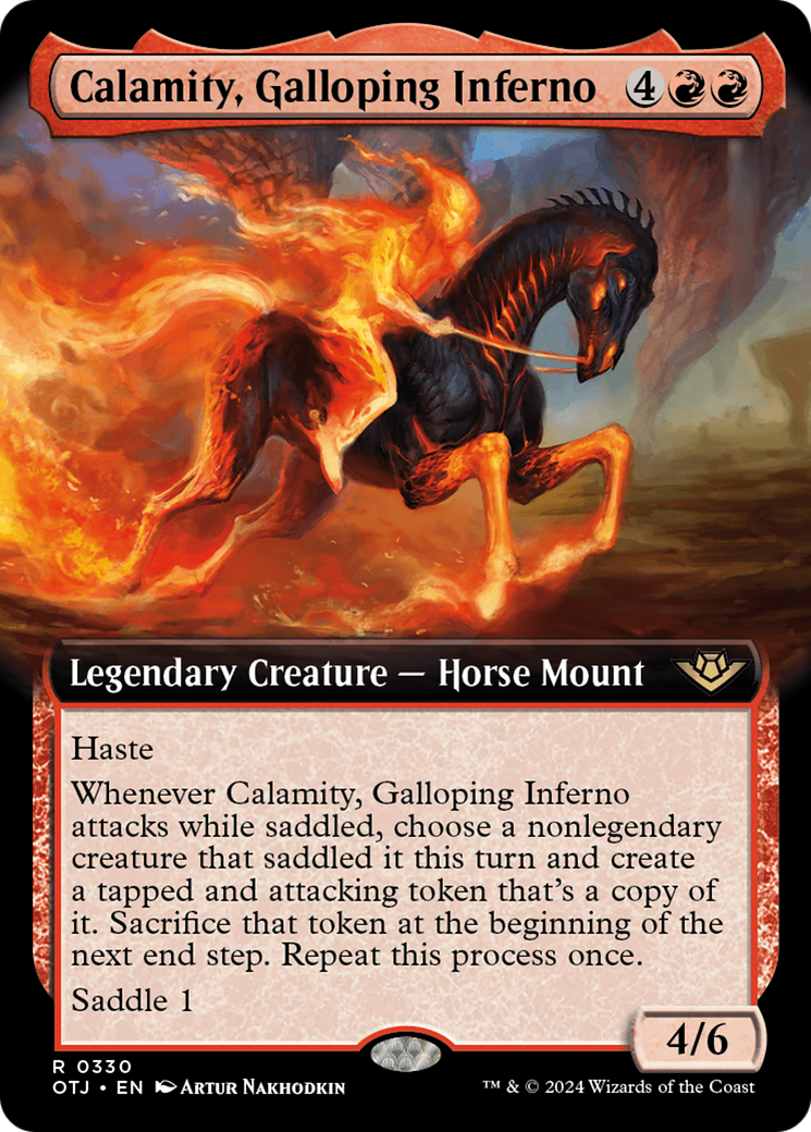 Calamity, Galloping Inferno (Extended Art) [Outlaws of Thunder Junction] | Good Games Modbury