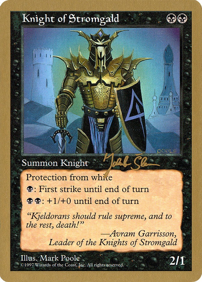 Knight of Stromgald (Jakub Slemr) [World Championship Decks 1997] | Good Games Modbury