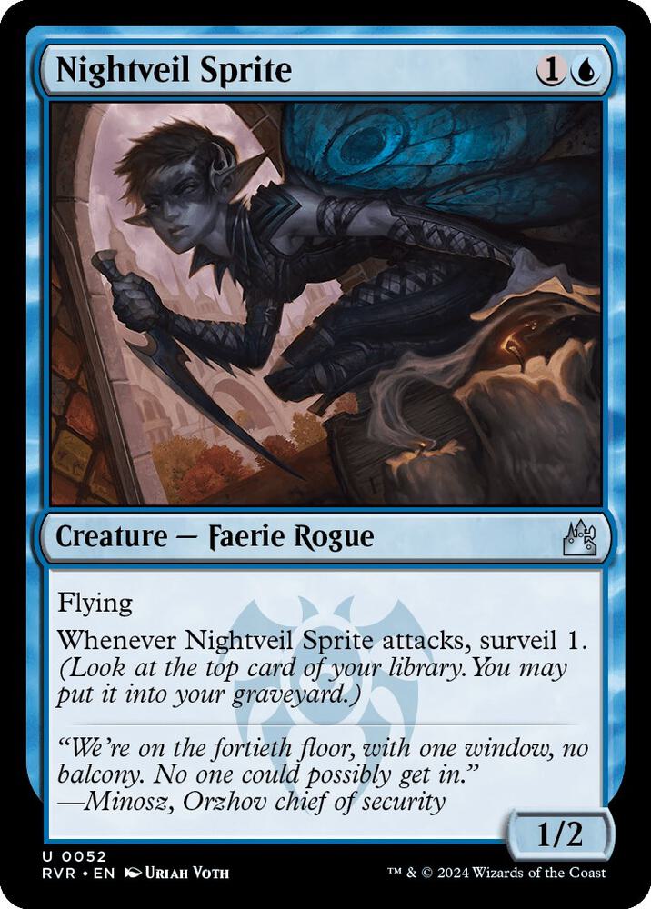 Nightveil Sprite 52/291 (Ravnica Remastered)  - Foil | Good Games Modbury