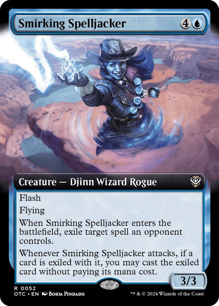 Smirking Spelljacker 52/342 (Commander: Outlaws of Thunder Junction)  - Extended Art | Good Games Modbury