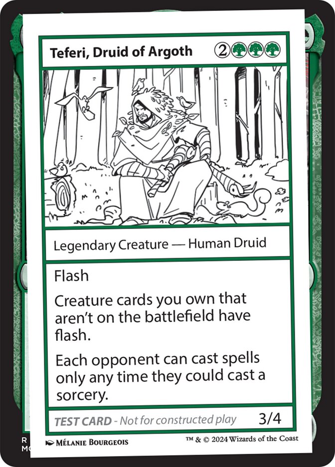 Teferi Druid of Argoth 586/390 (Mystery Booster 2 Playtest Cards)  | Good Games Modbury