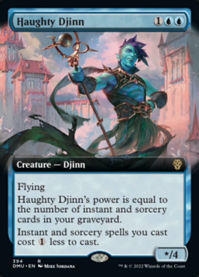 Haughty Djinn (Extended Art) [Dominaria United] | Good Games Modbury
