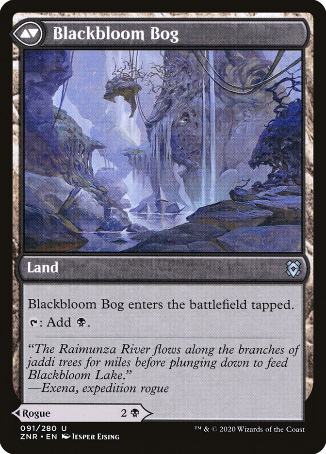 Blackbloom Rogue // Blackbloom Bog [Zendikar Rising] | Good Games Modbury