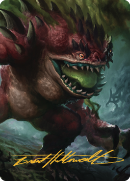 Hezrou Art Card (Gold-Stamped Signature) [Commander Legends: Battle for Baldur's Gate Art Series] | Good Games Modbury