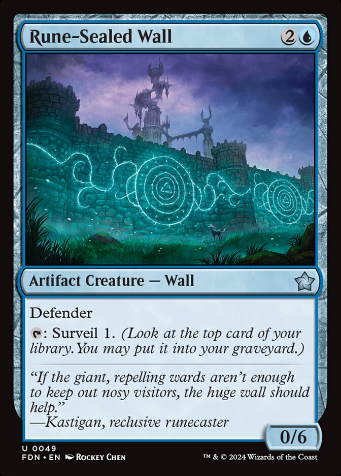 Rune-Sealed Wall 49/291 (Foundations)  | Good Games Modbury