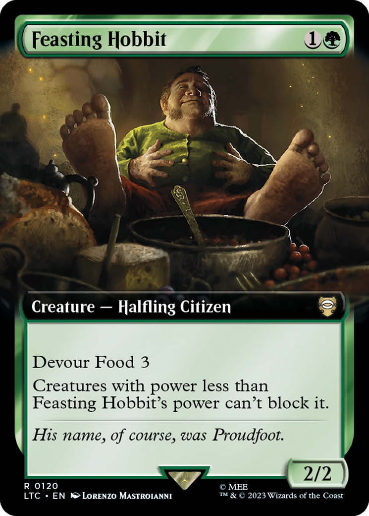 Feasting Hobbit (Extended Art) [The Lord of the Rings: Tales of Middle-Earth Commander] | Good Games Modbury