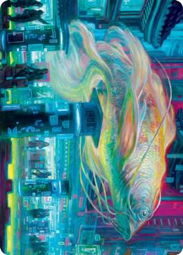 Skyswimmer Koi Art Card 3 (Art Series: Kamigawa: Neon Dynasty)  | Good Games Modbury