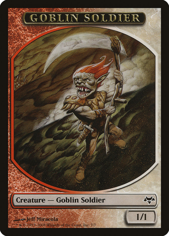 Goblin Soldier Token [Eventide Tokens] | Good Games Modbury