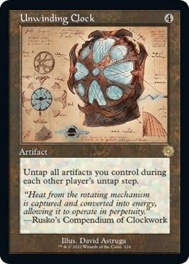 Unwinding Clock Schematic 124 (The Brothers' War: Retro Frame Artifacts)  - Foil | Good Games Modbury