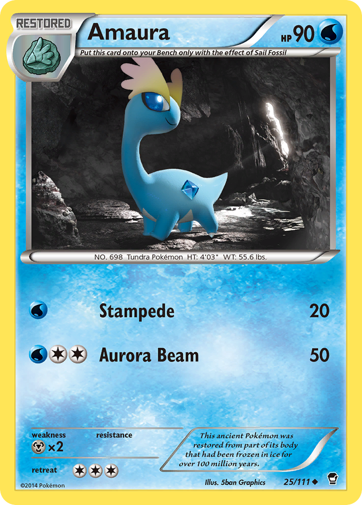 Amaura (25/111) [XY: Furious Fists] | Good Games Modbury