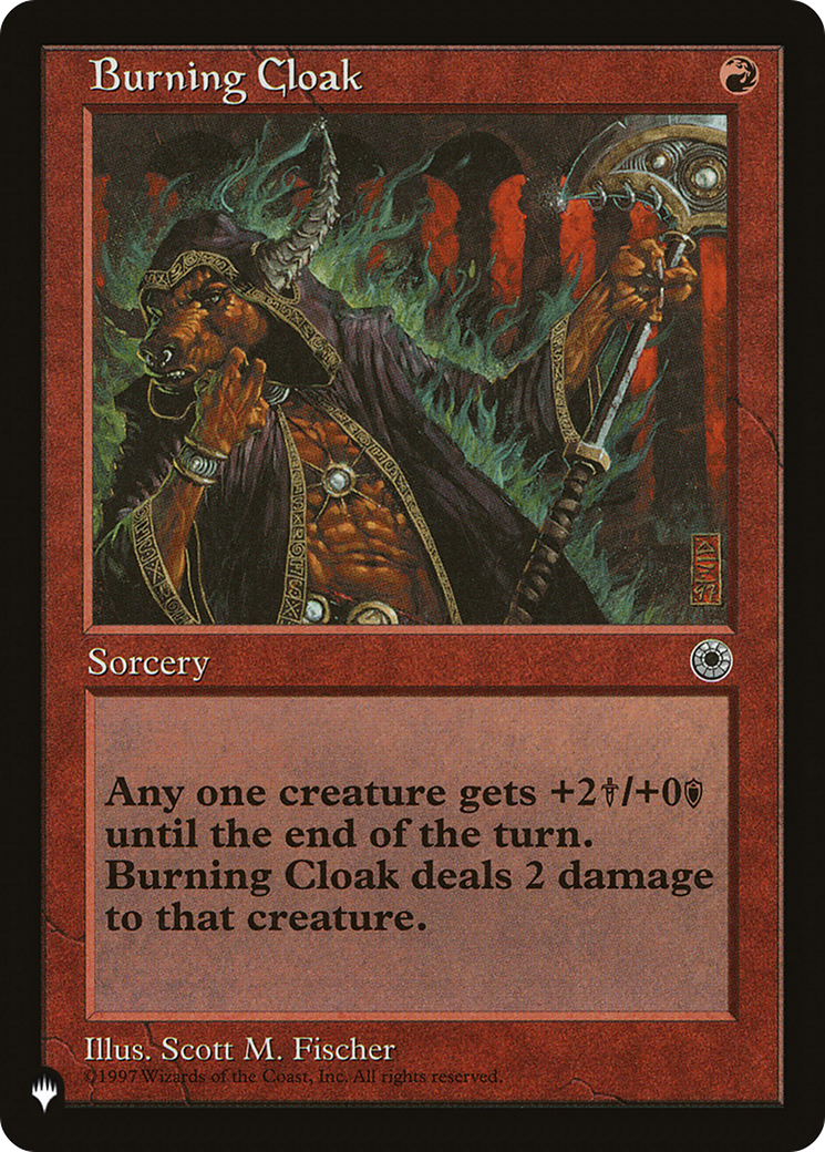 Burning Cloak [The List Reprints] | Good Games Modbury