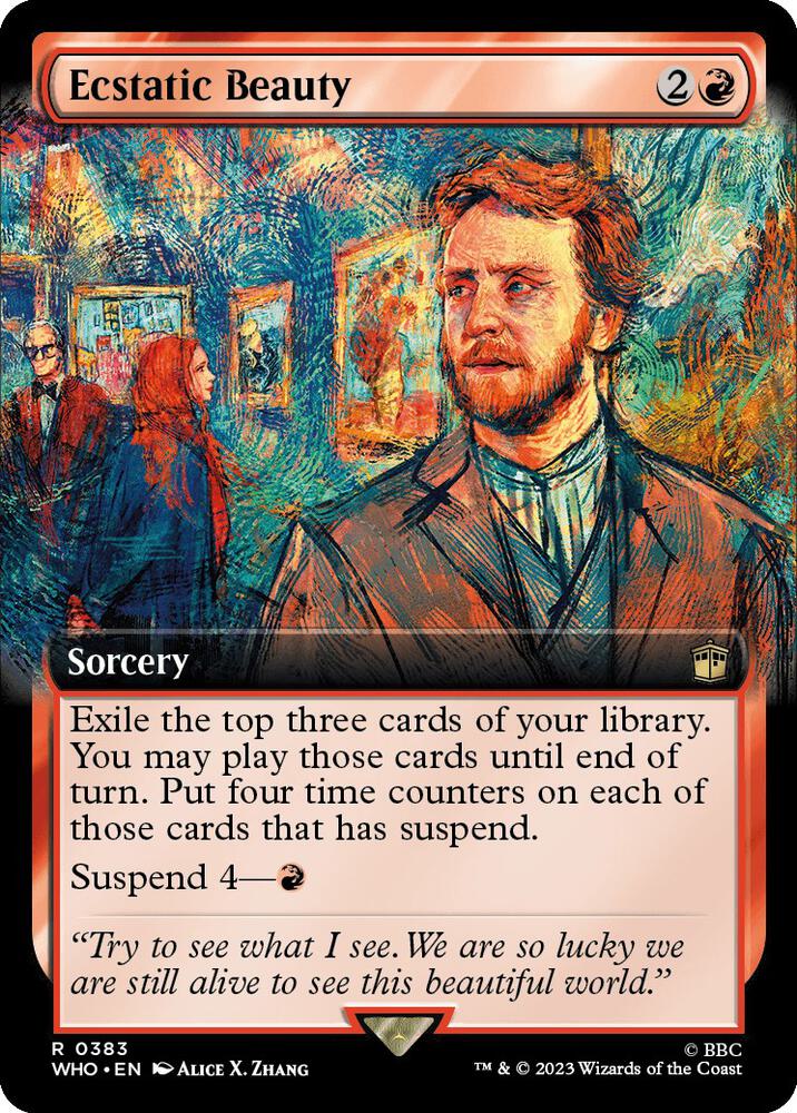Ecstatic Beauty 383/331 (Universes Beyond: Doctor Who)  - Extended Art Foil | Good Games Modbury