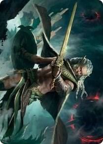 Serpent Blade Assailant Art Card 40 81 40 (Art Series: March of the Machine)  | Good Games Modbury