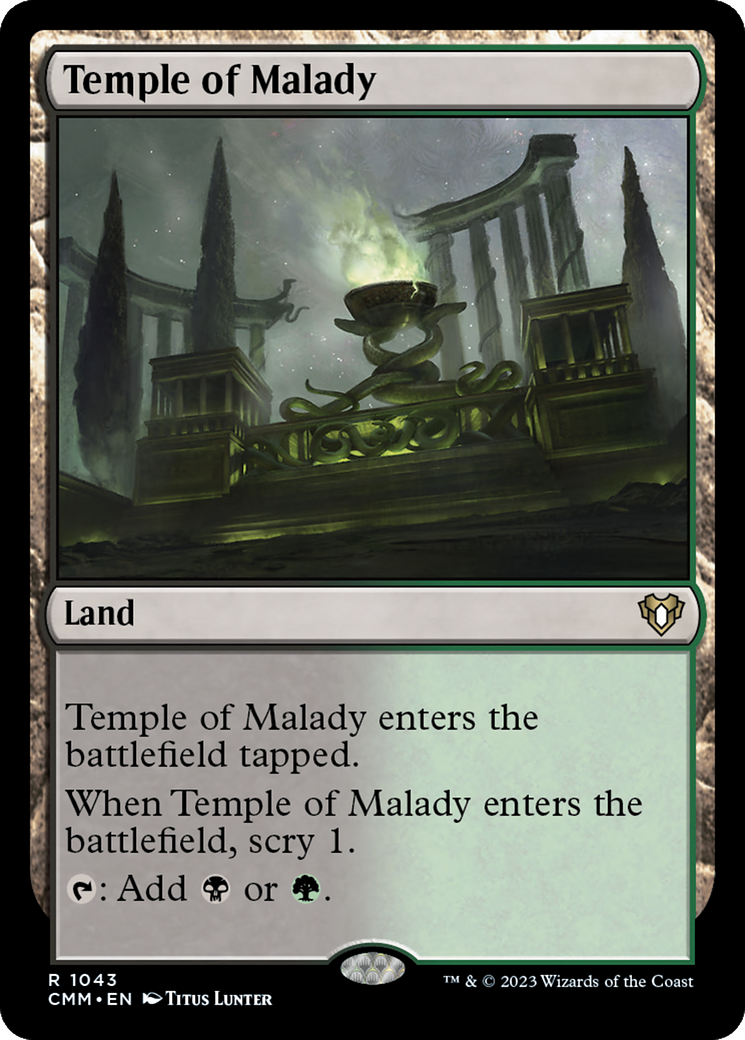 Temple of Malady [Commander Masters] | Good Games Modbury