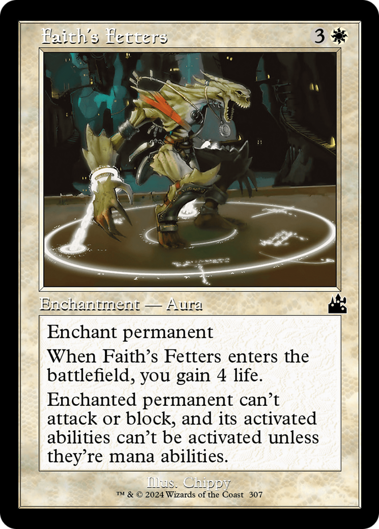 Faith's Fetters (Retro Frame) [Ravnica Remastered] | Good Games Modbury