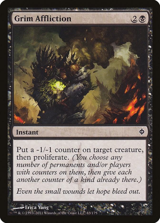 Grim Affliction 63 (New Phyrexia)  - Foil | Good Games Modbury