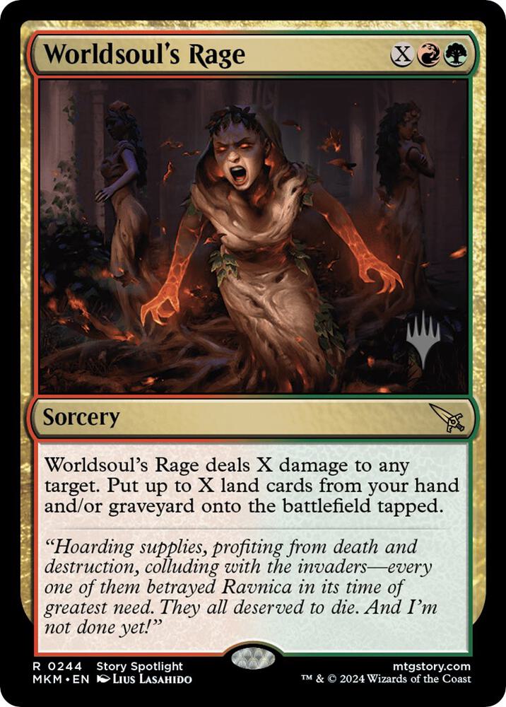 Worldsouls Rage 244 (Promo Pack: Murders at Karlov Manor)  - Foil | Good Games Modbury