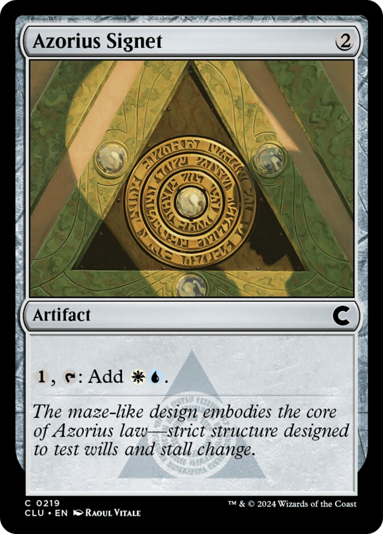 Azorius Signet [Ravnica: Clue Edition] | Good Games Modbury