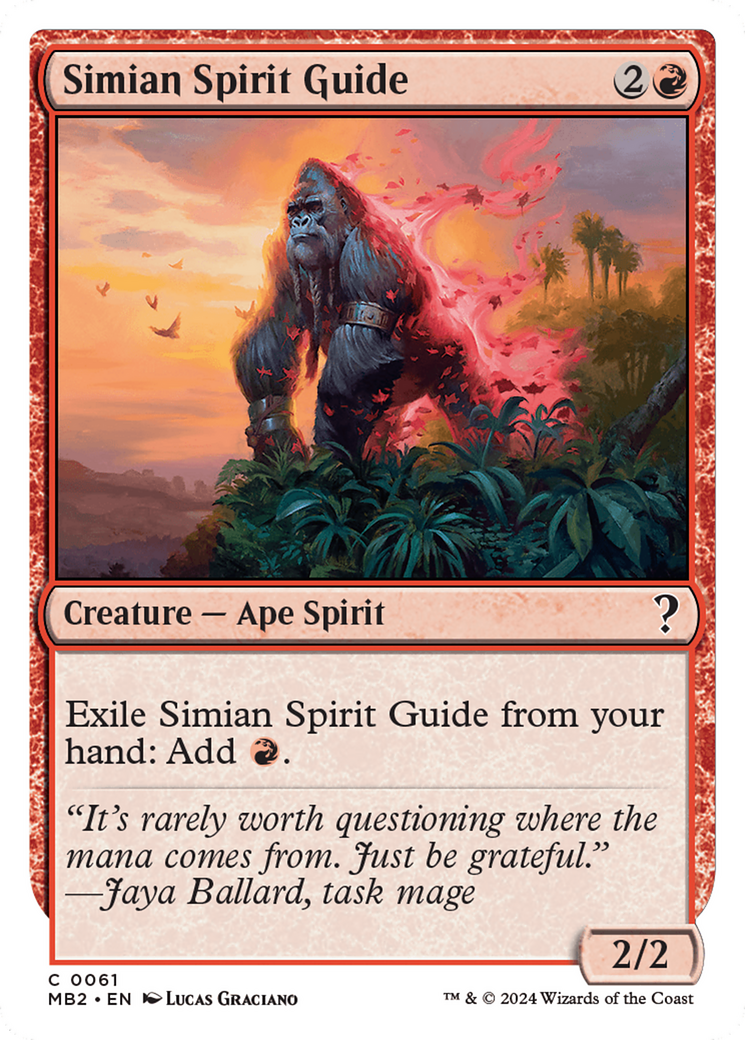 Simian Spirit Guide (White Border) [Mystery Booster 2] | Good Games Modbury