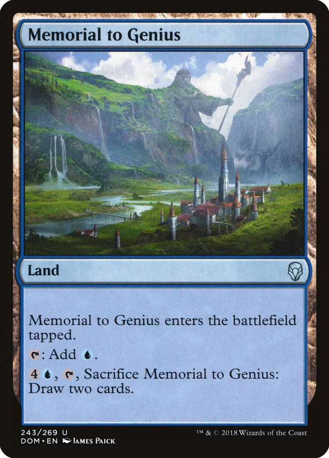 Memorial to Genius [Dominaria] | Good Games Modbury