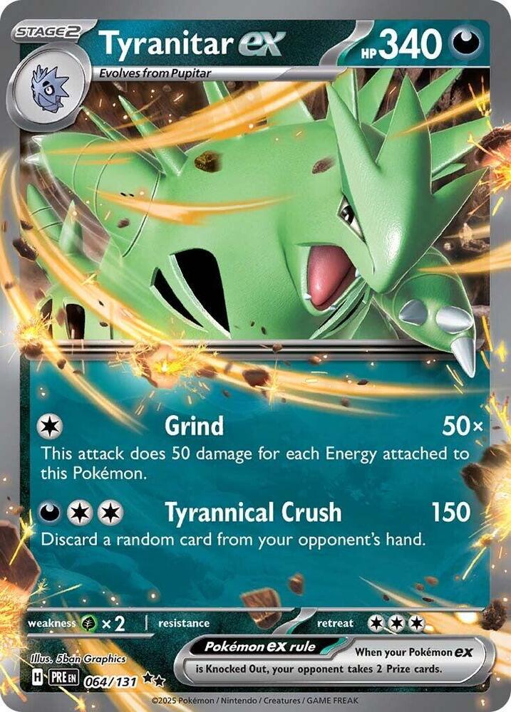 Tyranitar ex (064/131) [Scarlet & Violet: Prismatic Evolutions] | Good Games Modbury