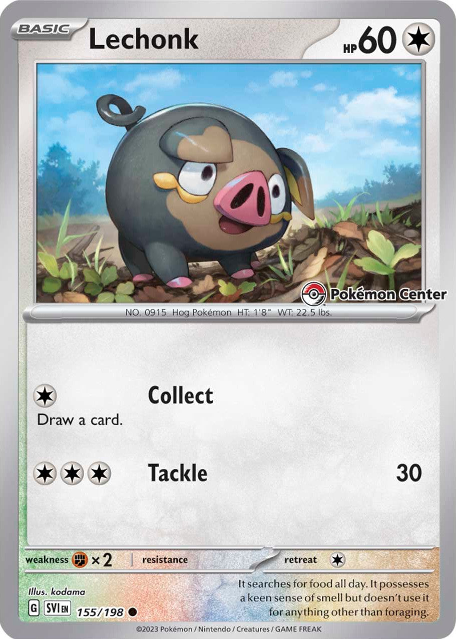 Lechonk (155/198) (Pokemon Center Exclusive) [Scarlet & Violet: Base Set] | Good Games Modbury