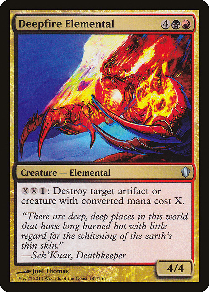Deepfire Elemental 185/356 (Commander 2013)  | Good Games Modbury