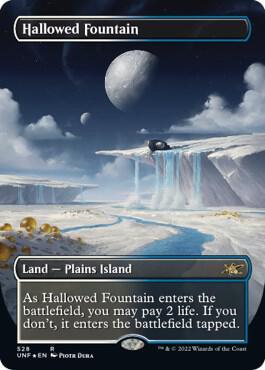 Hallowed Fountain Borderless Galaxy Foil 528/244 (Unfinity)  - Foil | Good Games Modbury