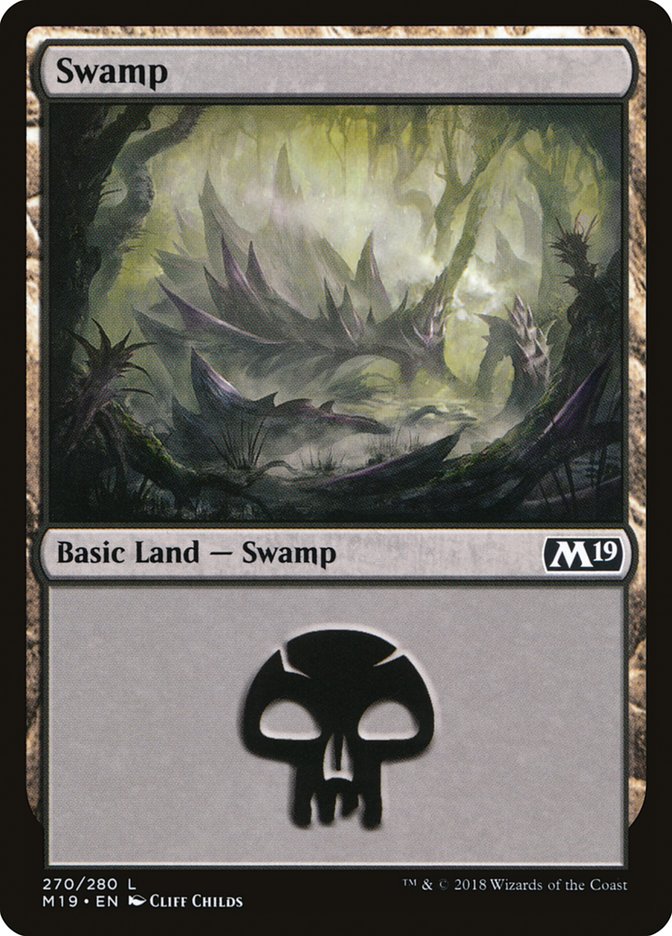 Swamp (270) [Core Set 2019] | Good Games Modbury