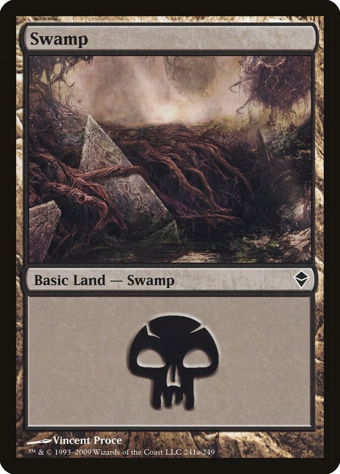 Swamp 241/249 (Zendikar)  | Good Games Modbury