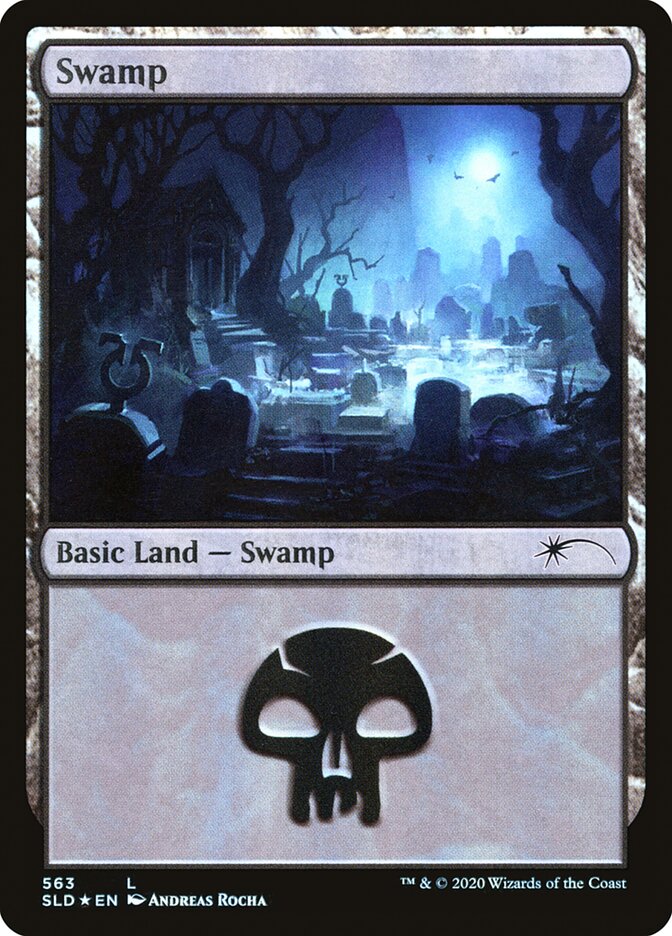 Swamp (Spooky) (563) [Secret Lair Drop Promos] | Good Games Modbury