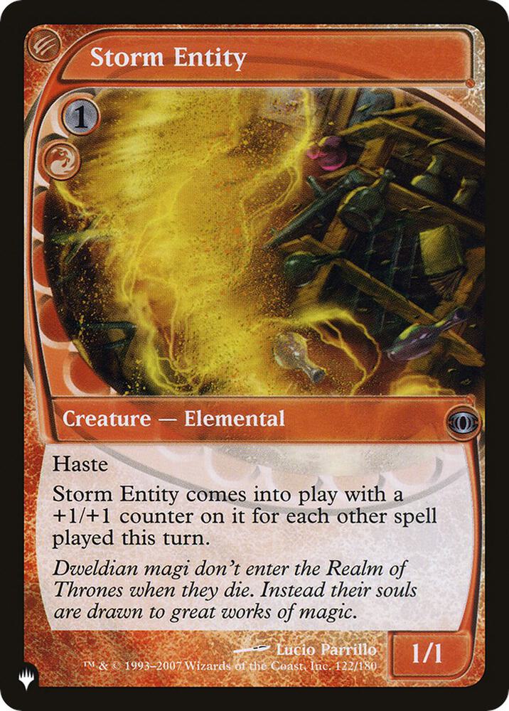 Storm Entity FUT-122/5075 (The List Reprints)  | Good Games Modbury