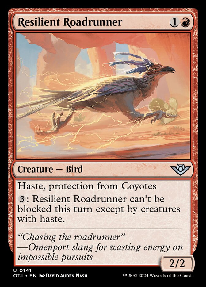 Resilient Roadrunner 141/286 (Outlaws of Thunder Junction)  - Foil | Good Games Modbury