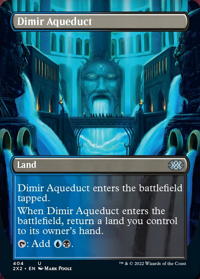 Dimir Aqueduct (Borderless Alternate Art) [Double Masters 2022] | Good Games Modbury