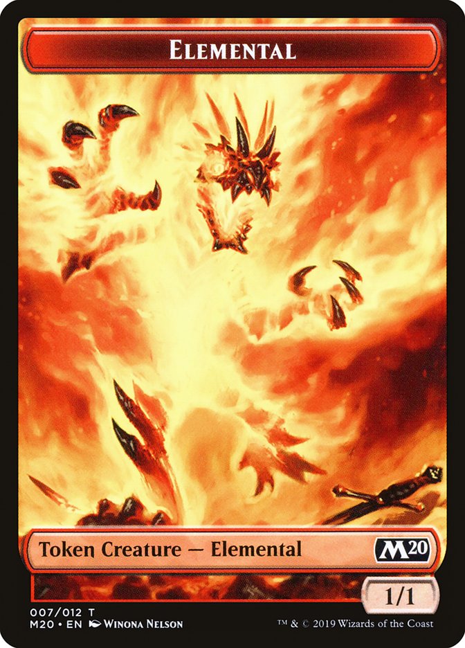 Elemental Token [Core Set 2020 Tokens] | Good Games Modbury