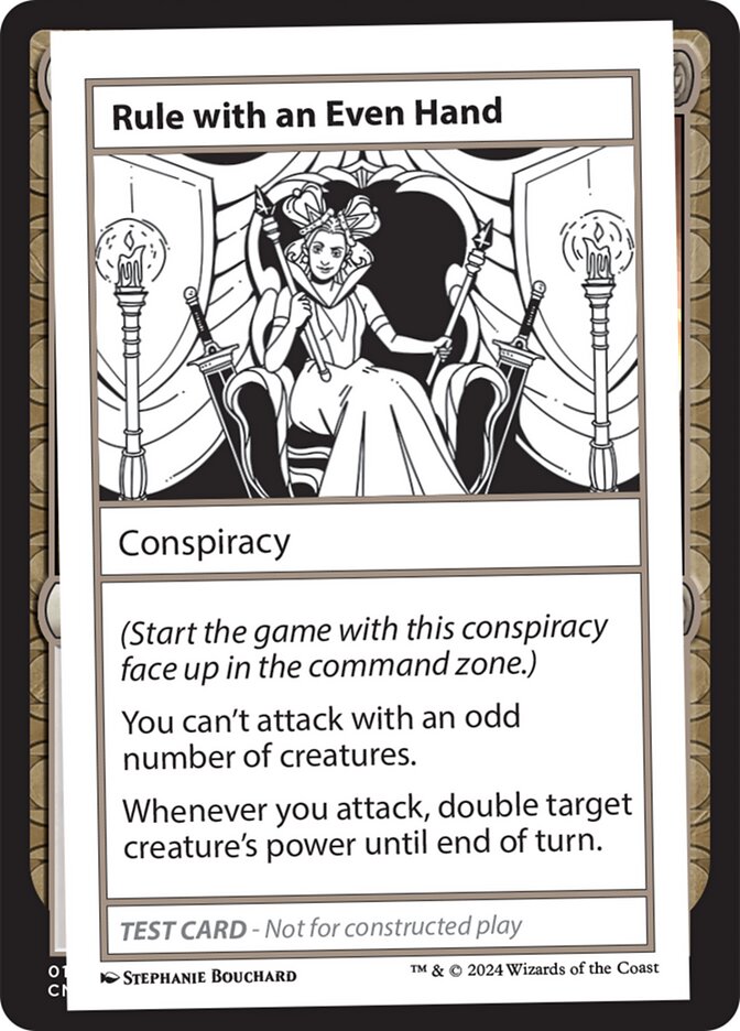 Rule with an Even Hand 505/390 (Mystery Booster 2 Playtest Cards)  | Good Games Modbury