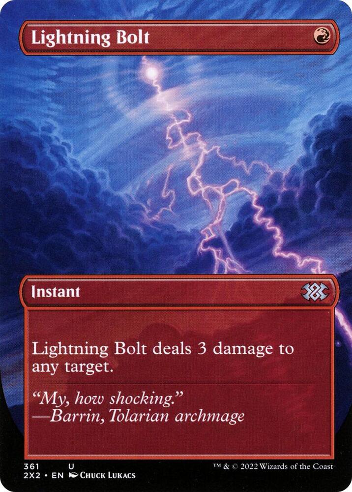Lightning Bolt Borderless 361/331 (Double Masters 2022)  | Good Games Modbury