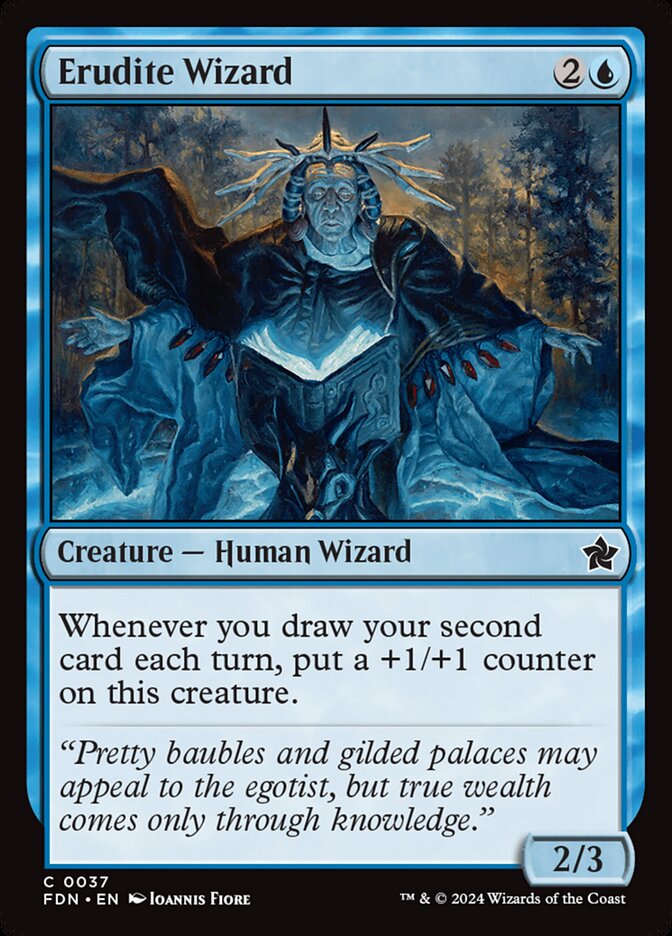 Erudite Wizard 37/291 (Foundations)  - Foil | Good Games Modbury